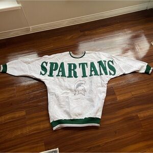 Vintage XXL Spartans Crewneck Michigan State MSU